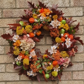 Oak leaf door wreath