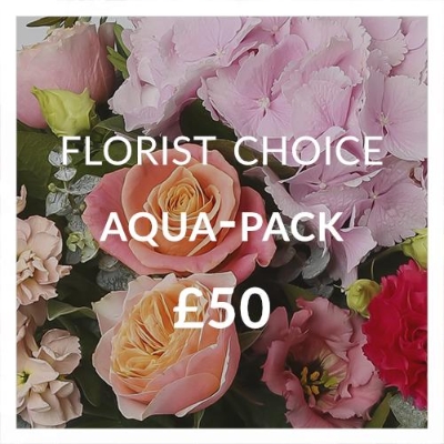 Florist Choice Aqua pack £50