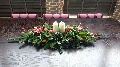 Large Festive Candle Arrangement