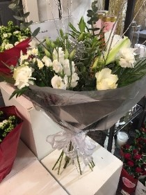 Winter White Hand Tied Bouquet