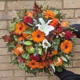 Autumnal Funeral posy pad